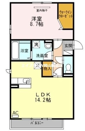 ベルパージュ　Ｂ棟の物件間取画像